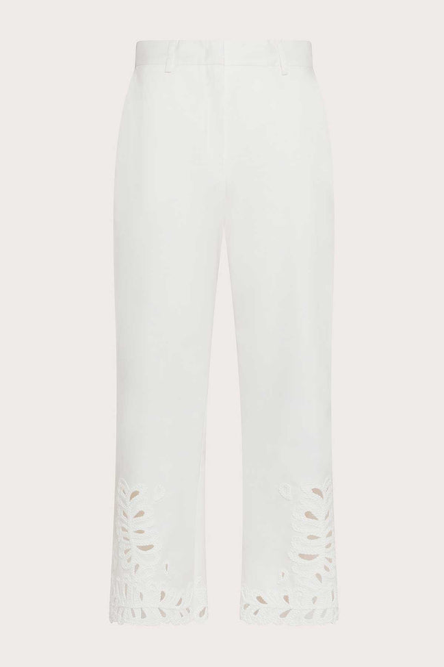 Pantaloni con ricamo