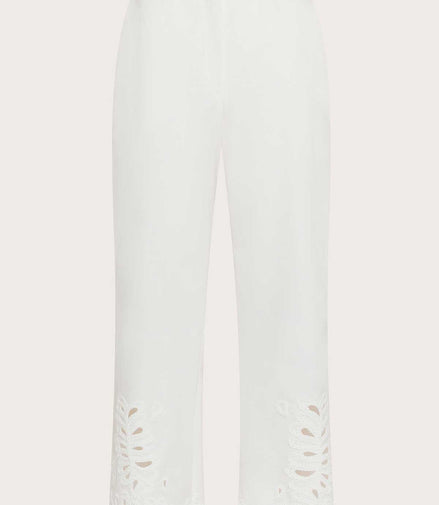 Pantaloni con ricamo