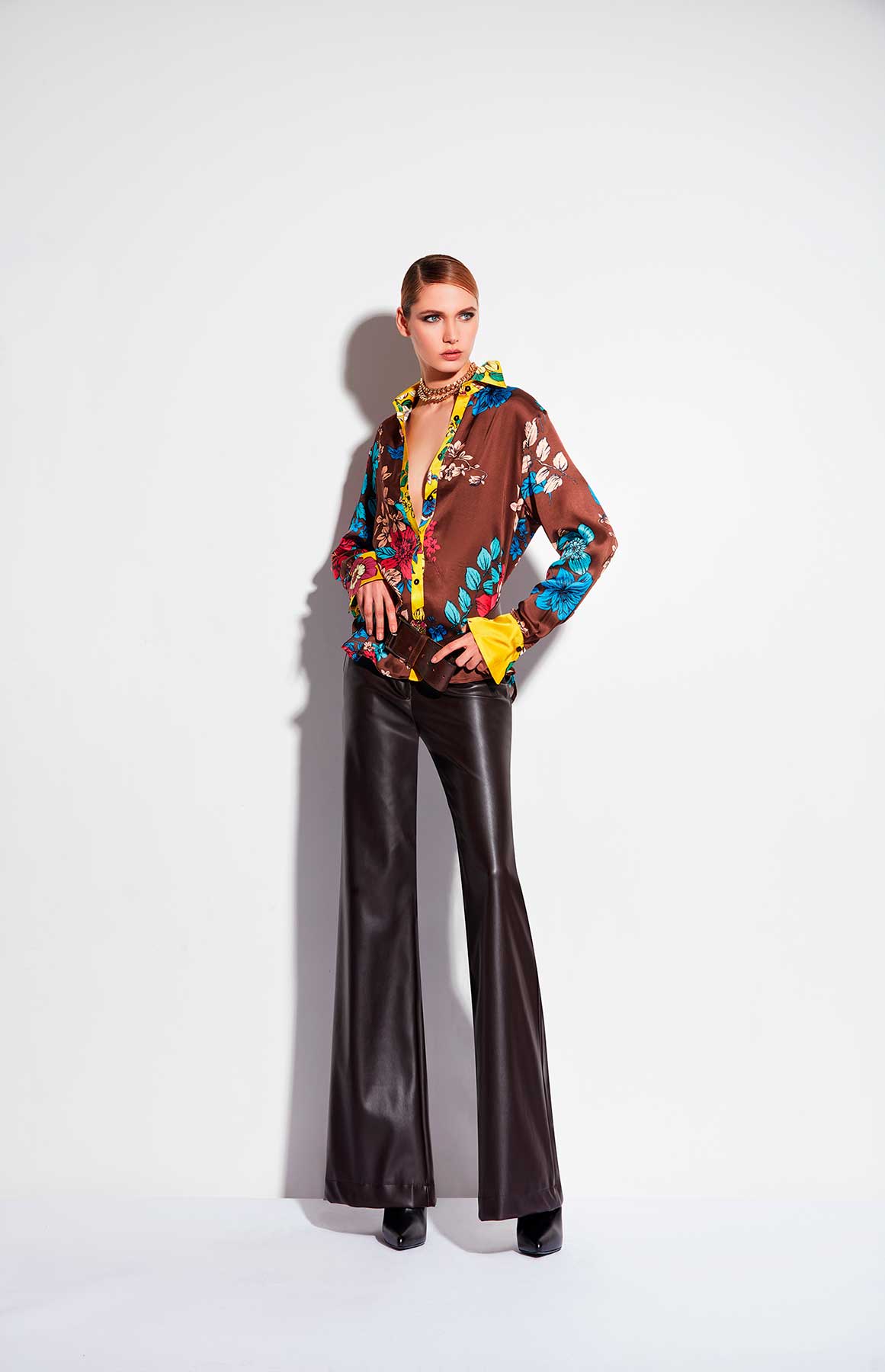 Pantaloni eco pelle