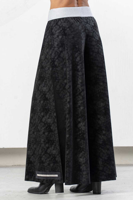 Pantaloni eco pelle palazzo