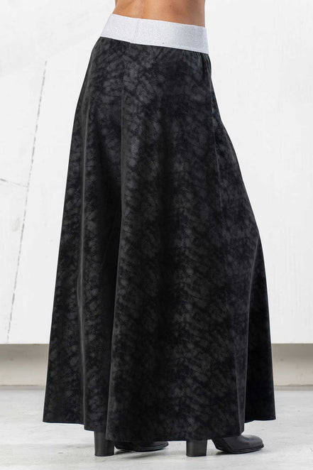 Pantaloni eco pelle palazzo