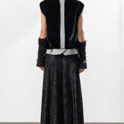 Pantaloni eco pelle palazzo