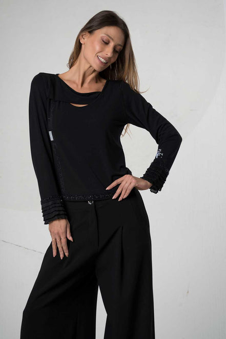 T-shirt in viscosa