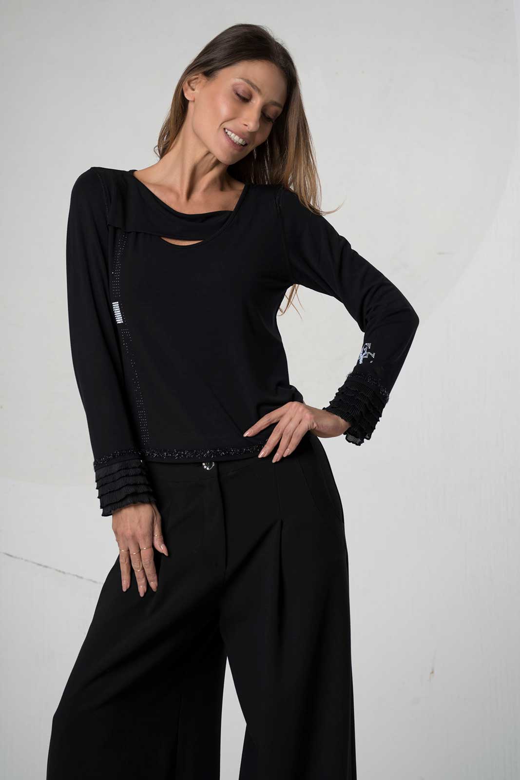 T-shirt in viscosa