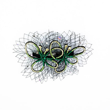 Fermaglio per capelli verde