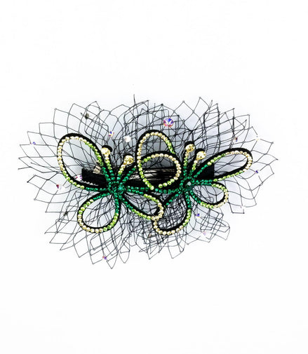 Fermaglio per capelli verde