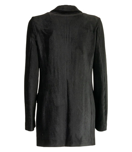 Giacca Blazer nero in velluto