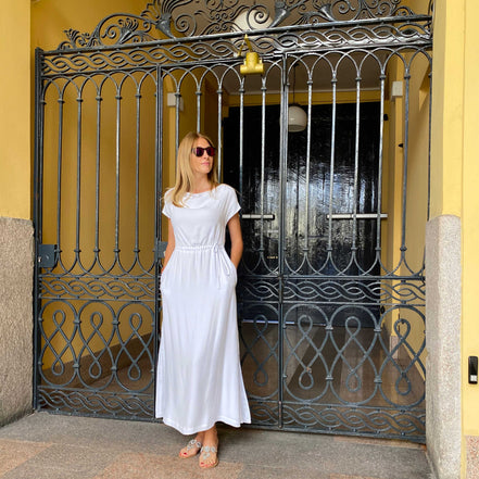 Abito lungo bianco