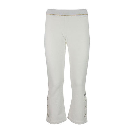 Pantaloni bianchi con bottoni