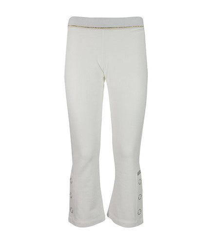 Pantaloni bianchi con bottoni