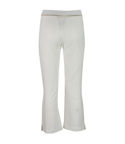 Pantaloni bianchi con bottoni